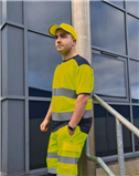 Tweekleurig veiligheids-T-shirt YHVJ400