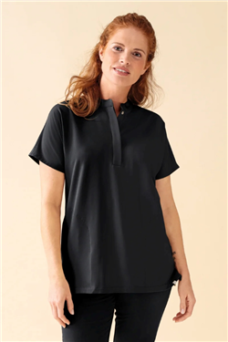 KAERE dames oversteektuniek - opstaande kraag