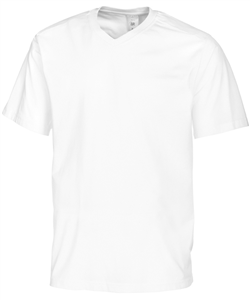 T-Shirt - unisex / V-hals<br />BP-1618 171 21 - Wit