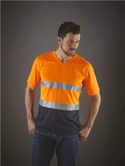 Top Cool - Hi-Vis T-shirt V-hals YHVJ910